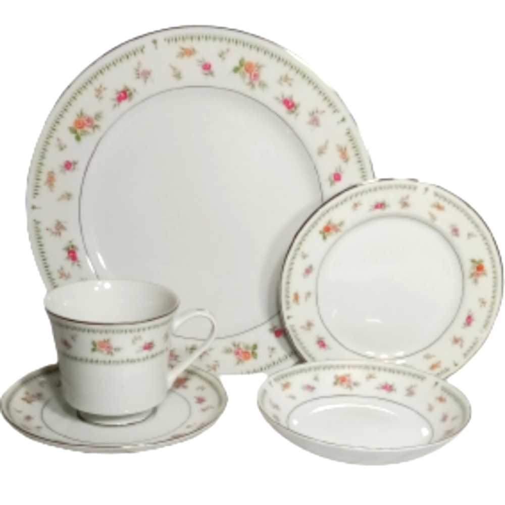 Abingdon by Japan Porcelain China 5 Piece Place Setting